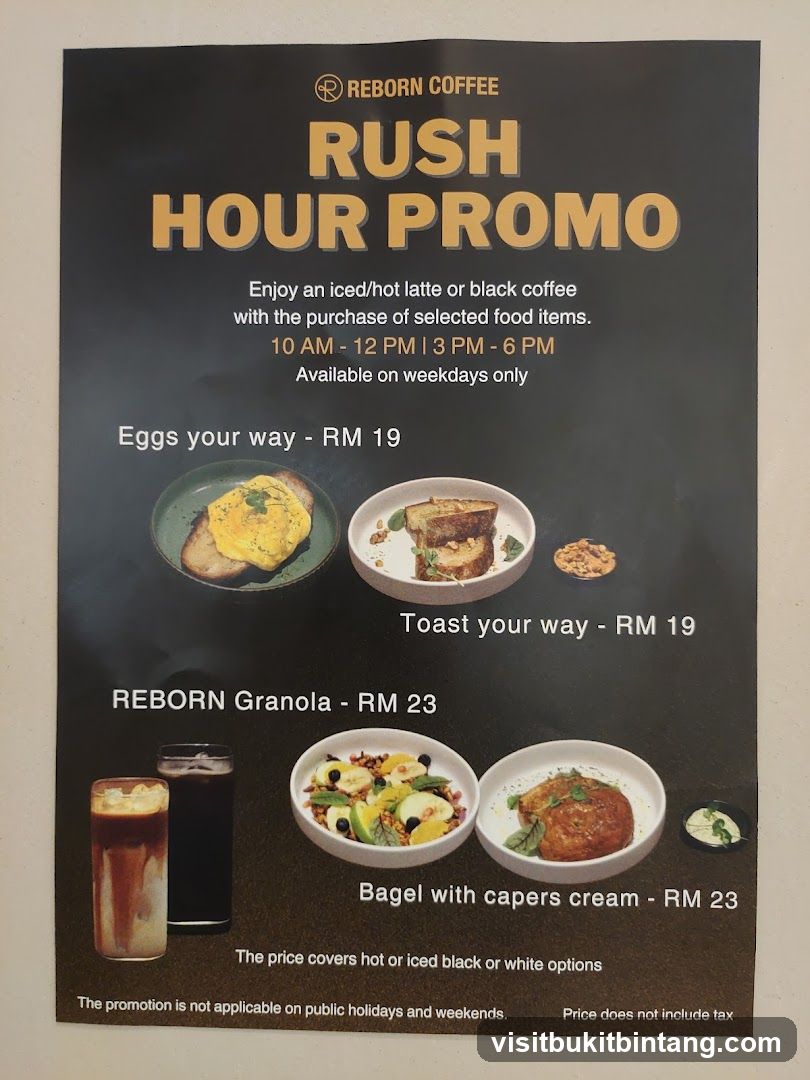 Reborn Coffee Rush Hour Promo