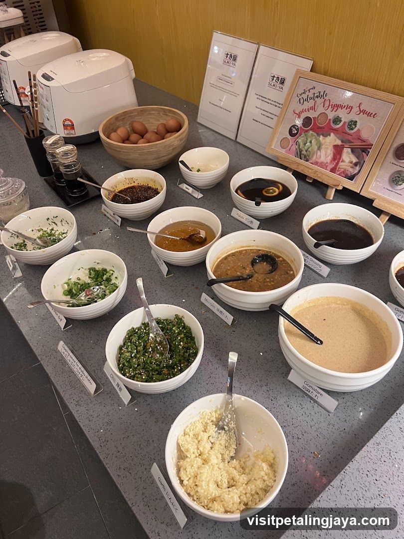 Dipping Sauce Buffet