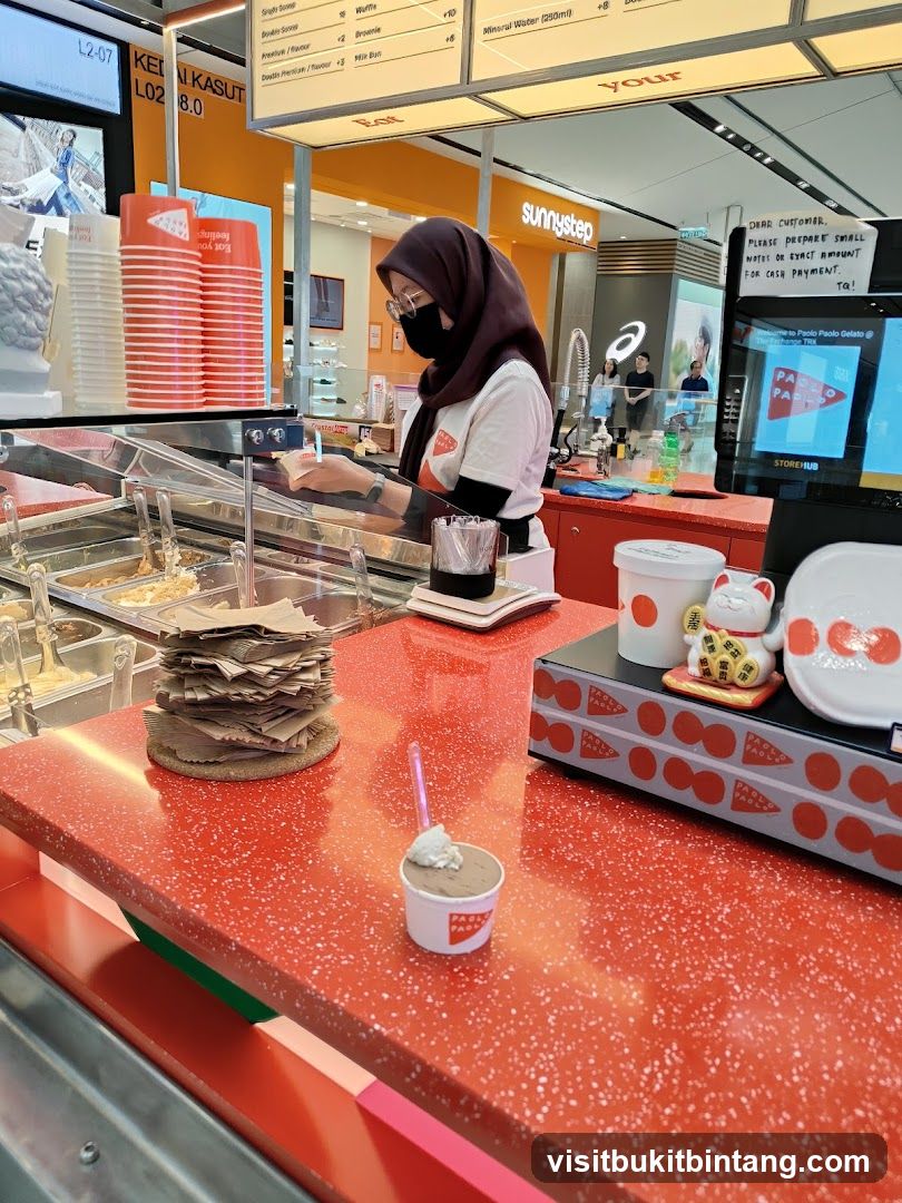 Gelato Shop Counter
