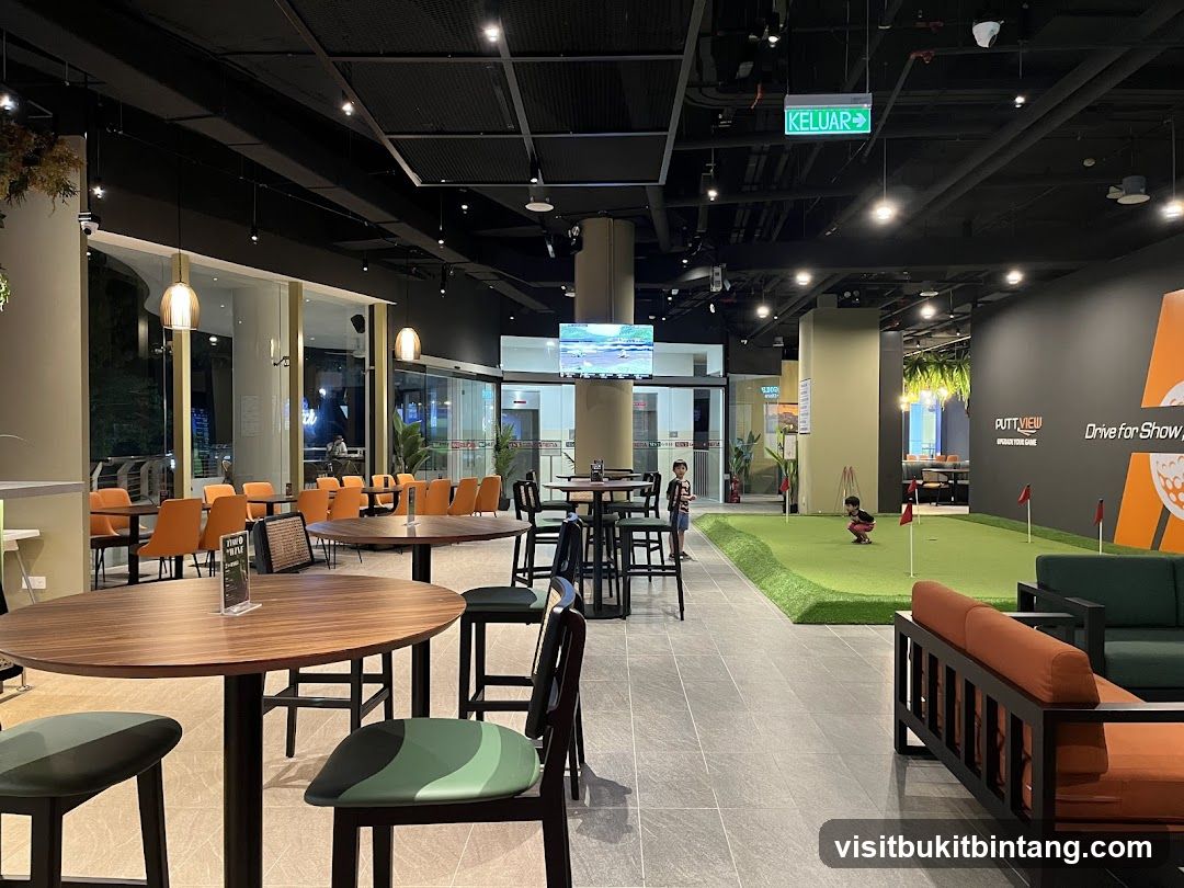 Indoor Golf Entertainment Area