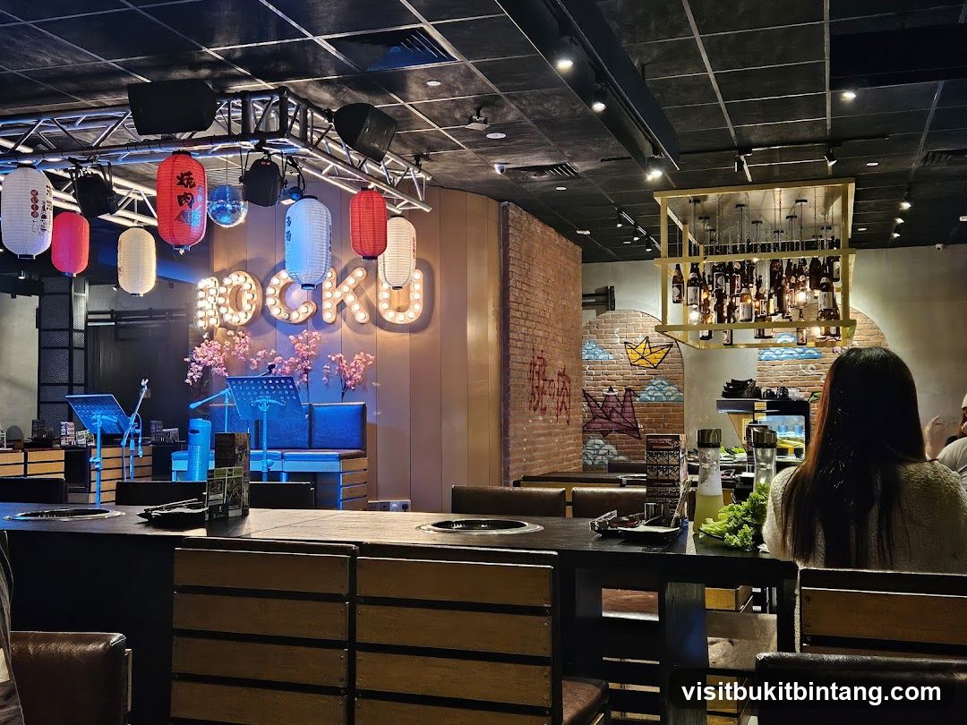 Restaurant Interior with Stage and Bar