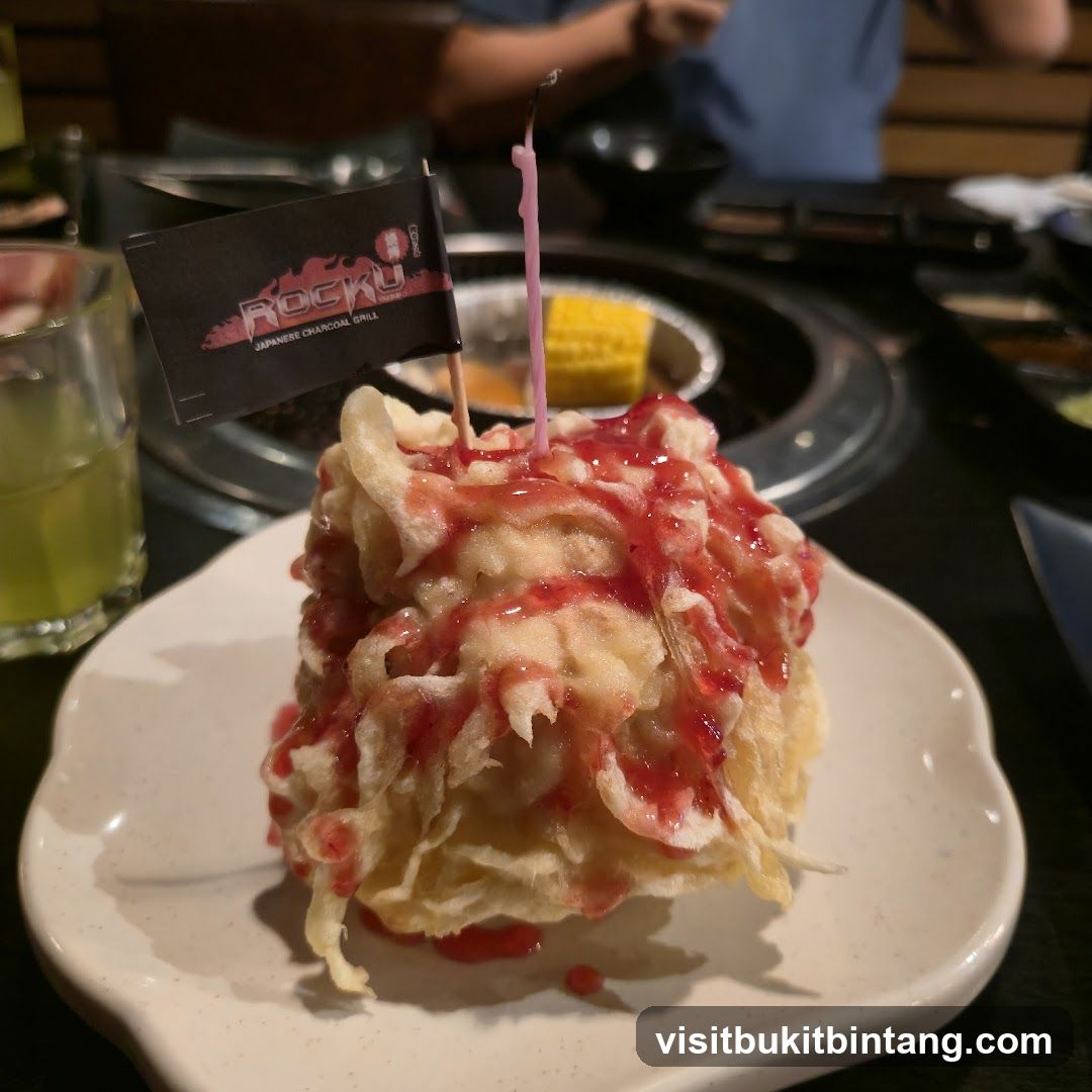 Dessert with Flag