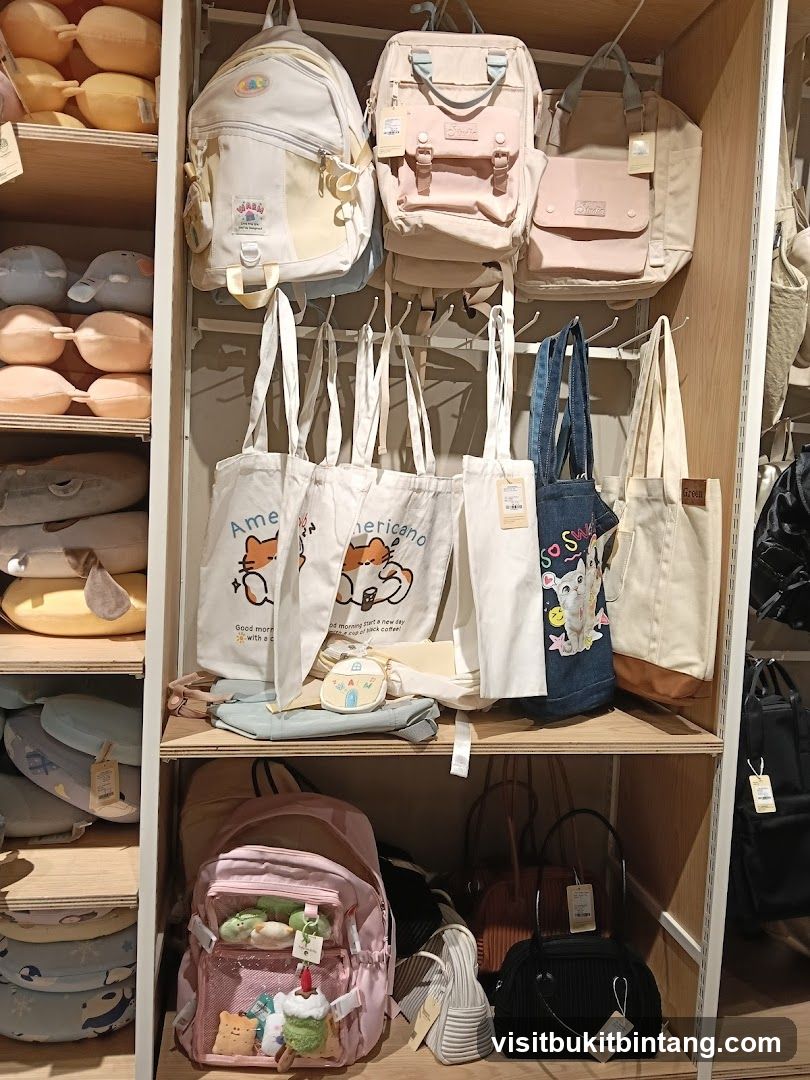 Bags and Plush Toys Display