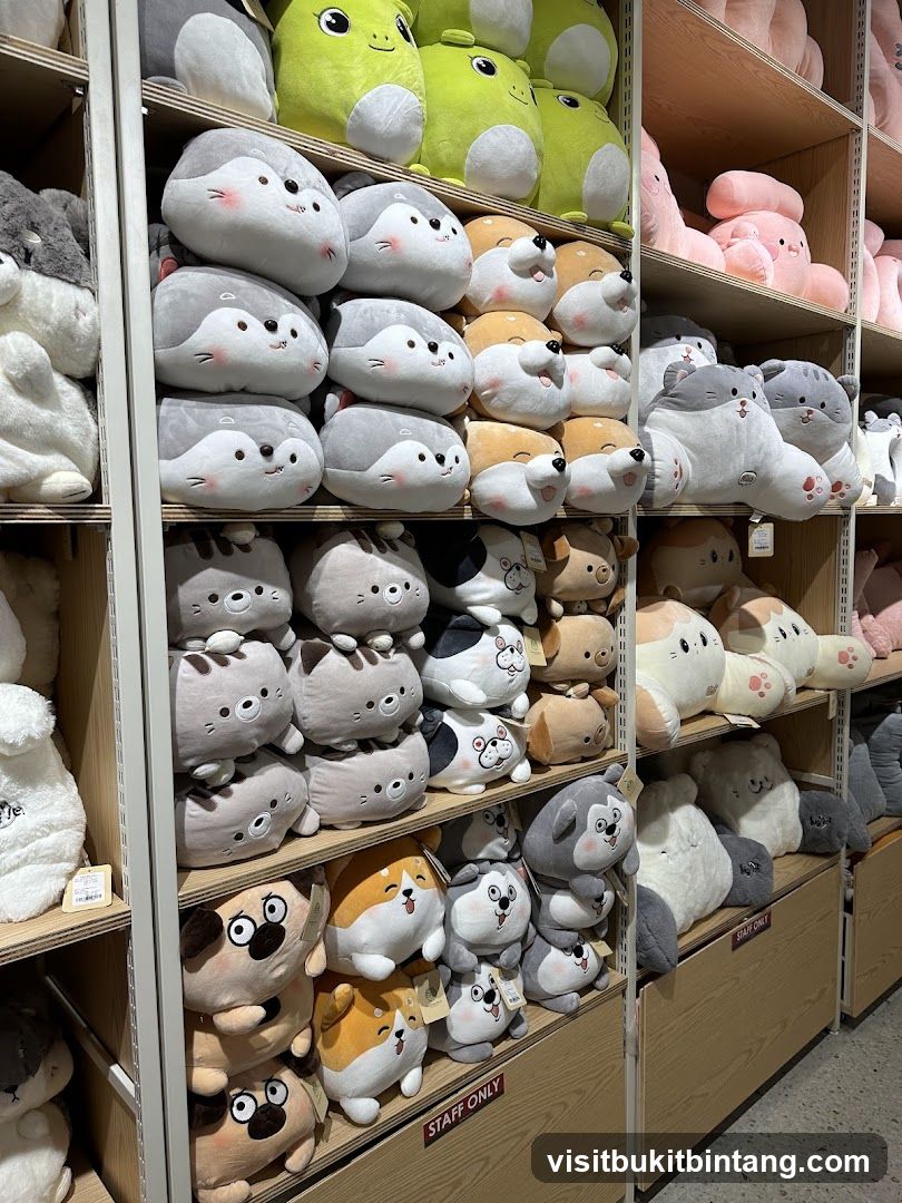 Plush Toys on Shelves