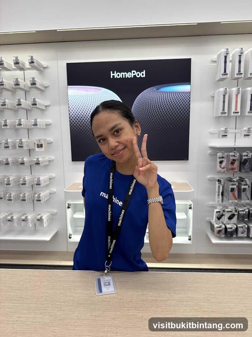 Employee Posing in Store