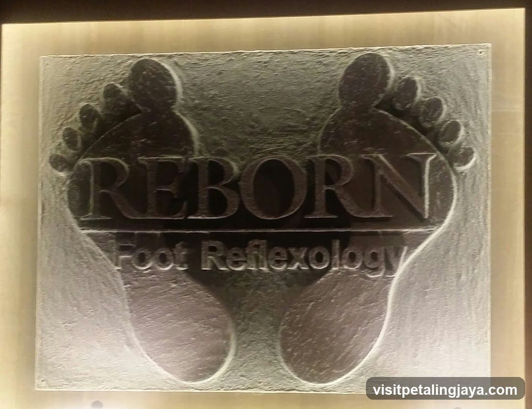 Reborn Foot Reflexology Sign