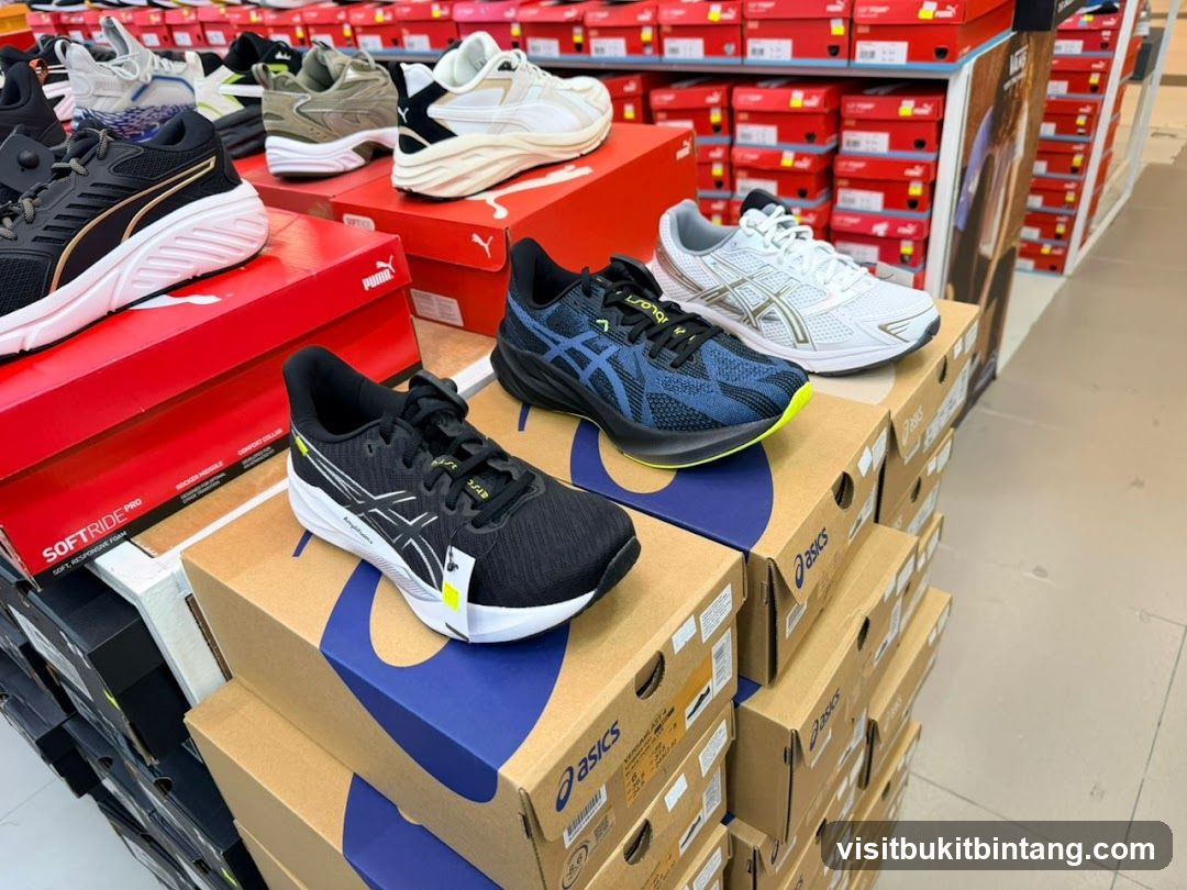 Athletic Shoes Display