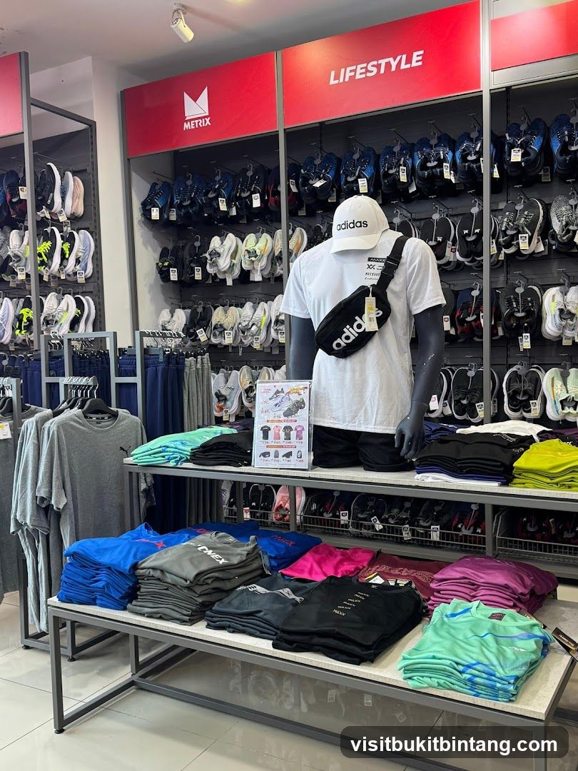 Athletic Apparel and Footwear Store Display