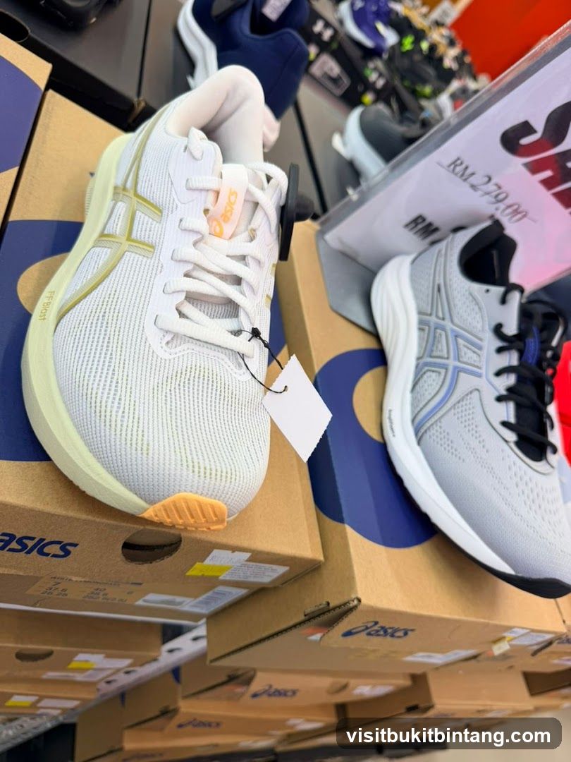 ASICS Shoes on Display