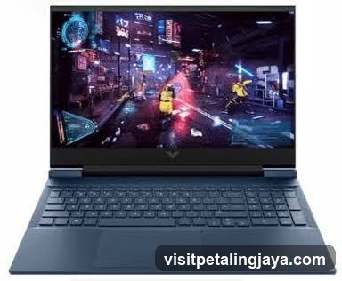 Laptop with Cyberpunk Game Display