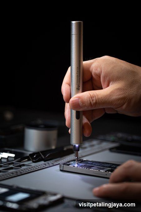 Precision Screwdriver in Use