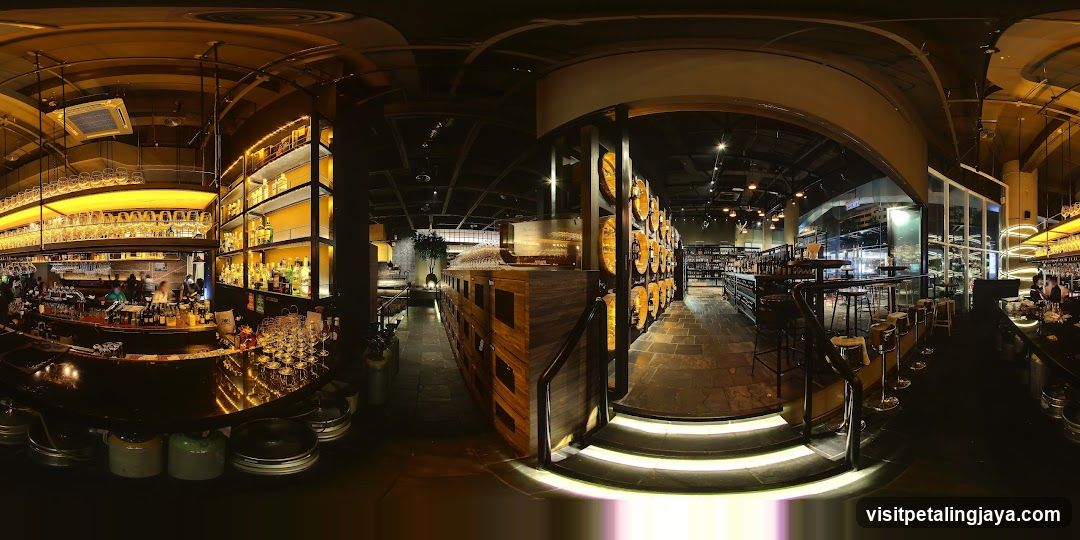 Interior of a modern bar or restaurant