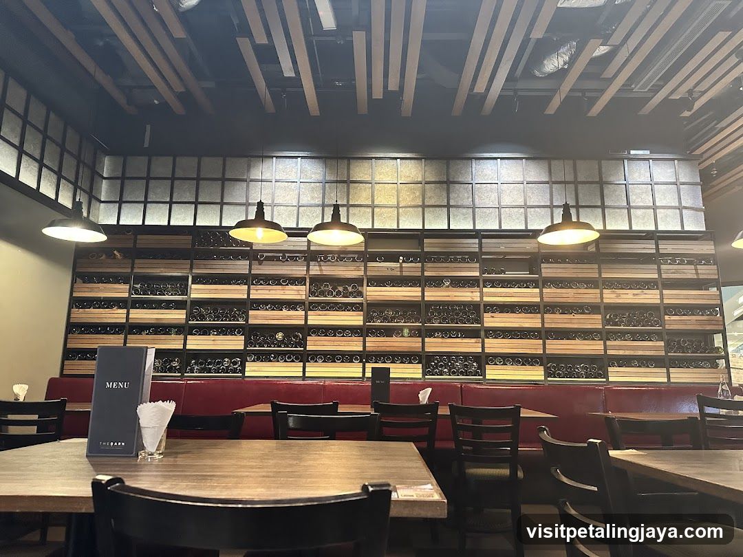 Restaurant Interior with Wine Rack
