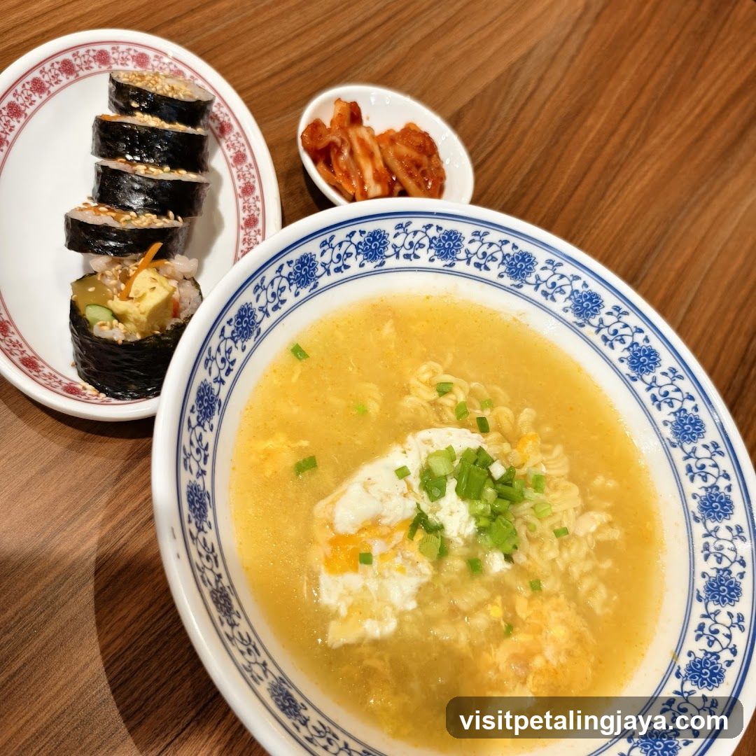 Korean Ramen and Kimchi