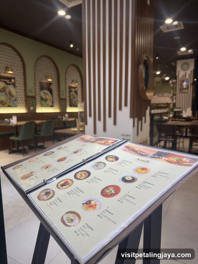 Noodle Menu Display