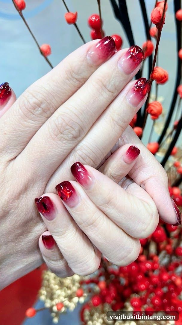 Ombre Nails with Glitter
