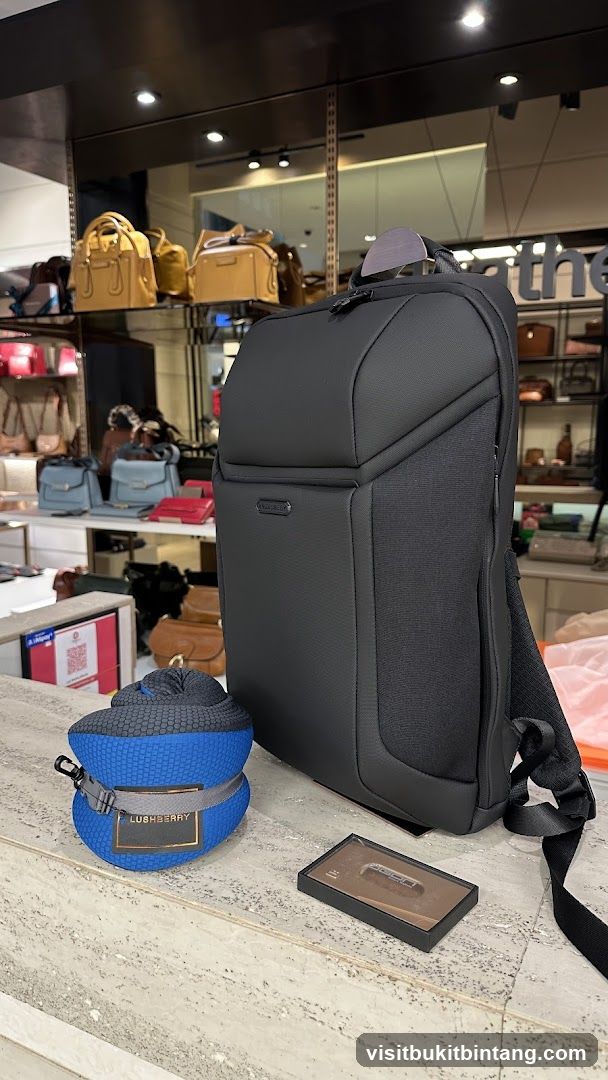 Black Backpack and Accessories
