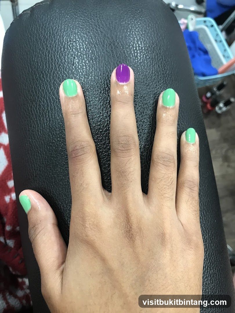 Hand with Painted Nails