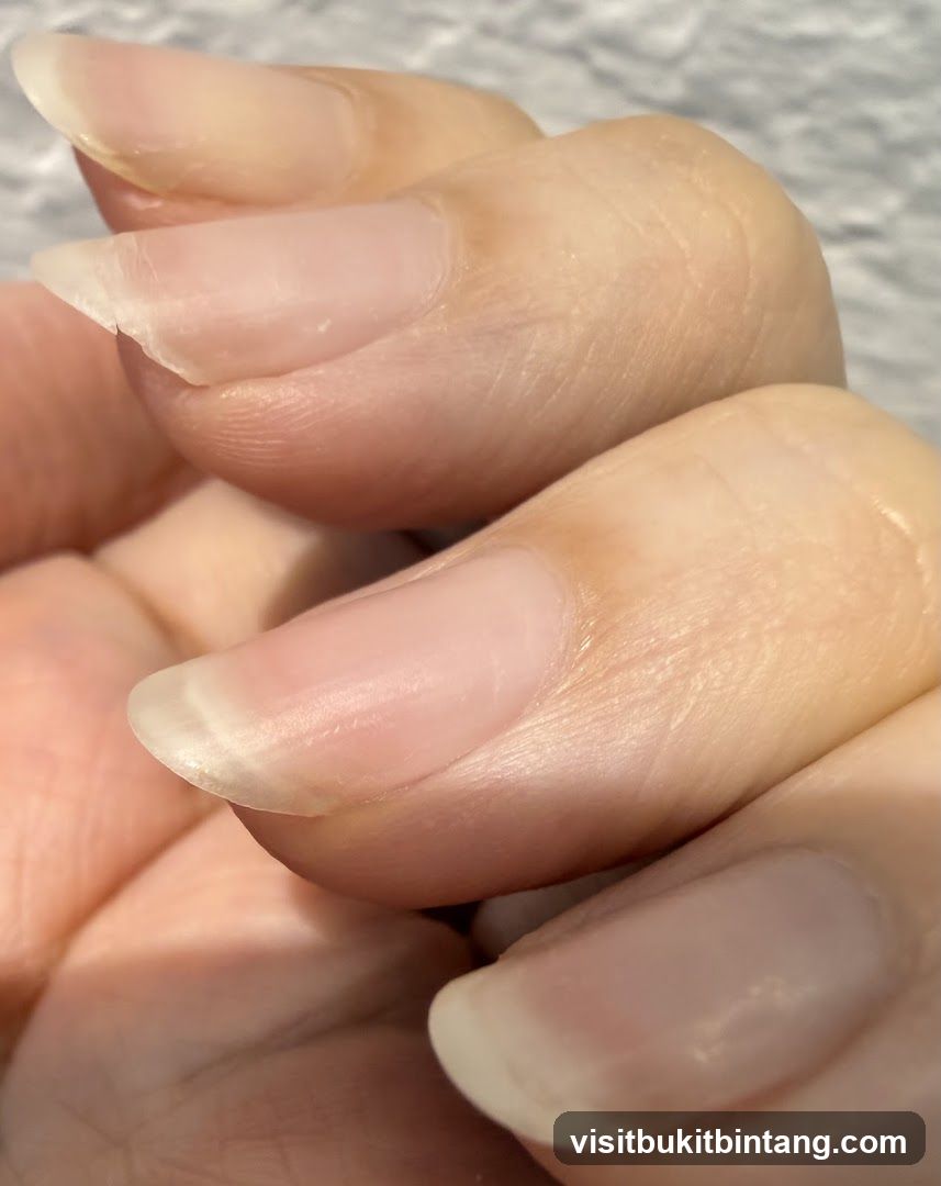 Close-up of fingernails