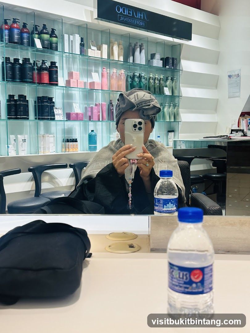 Salon Interior with Products