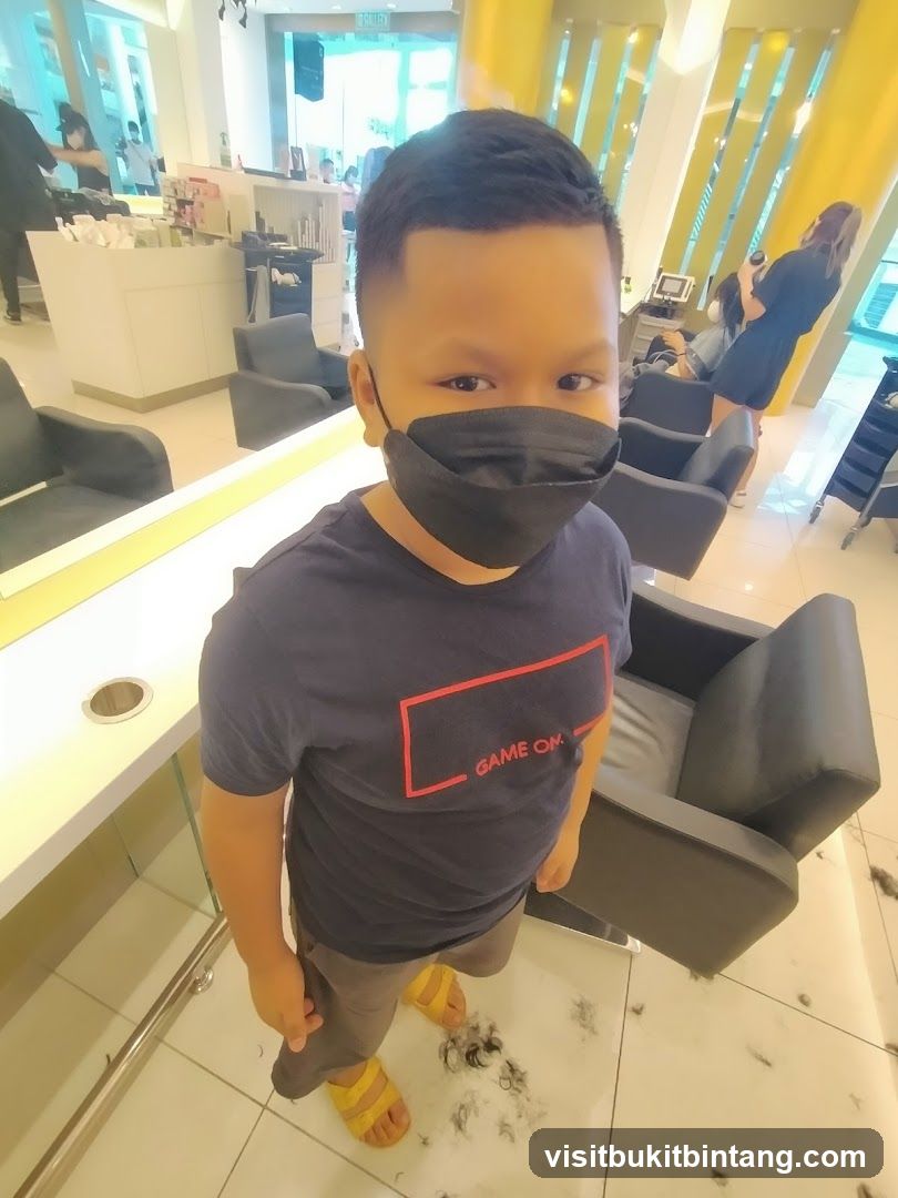 Boy in a Hair Salon
