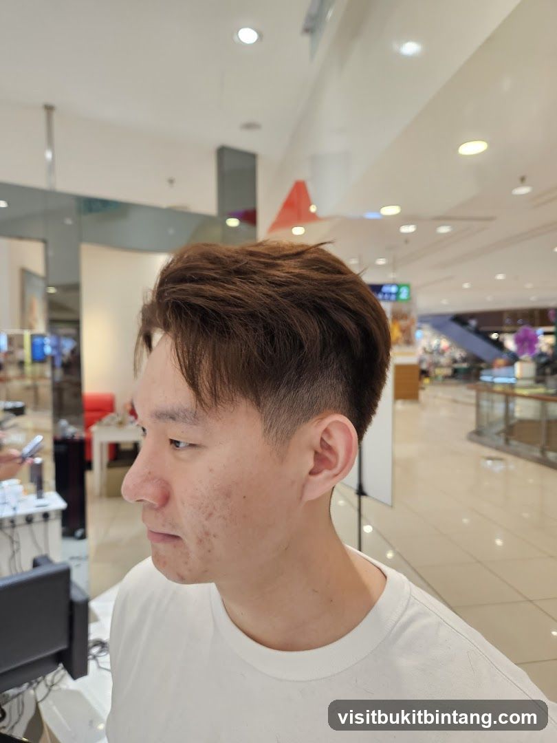 Man with a fresh haircut