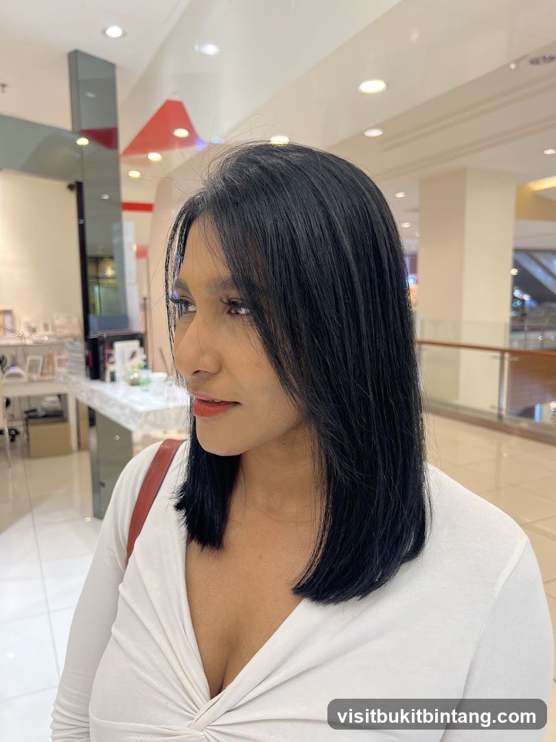 Woman with dark hair