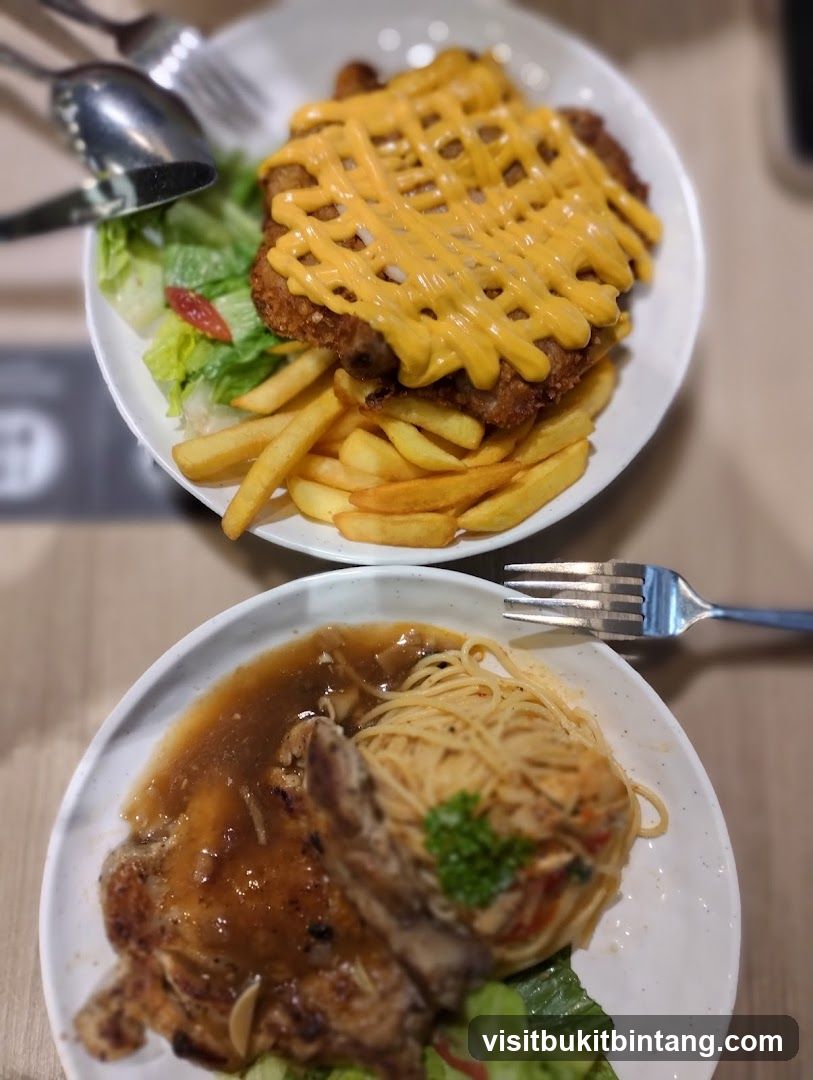 Two Plates of Food