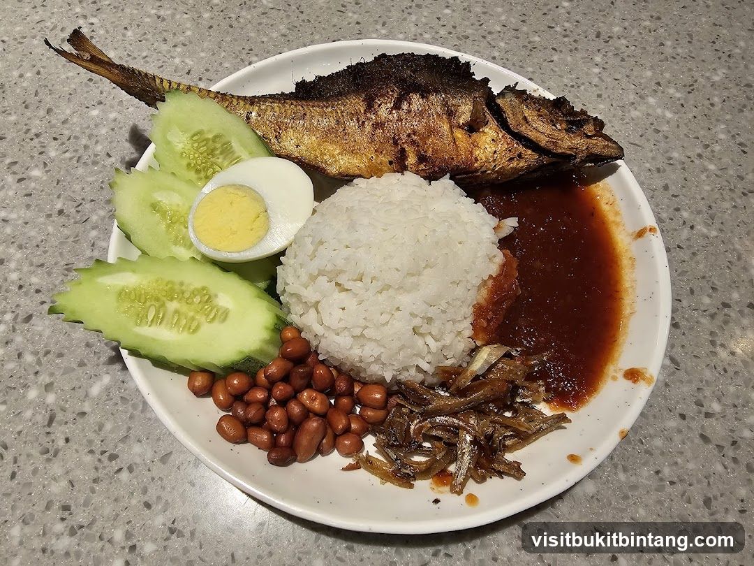 Nasi Lemak with Fried Fish
