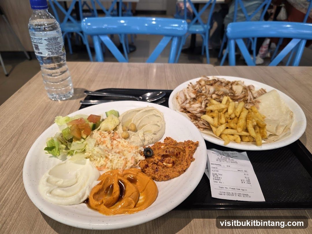 Shawarma Platter and Mezze