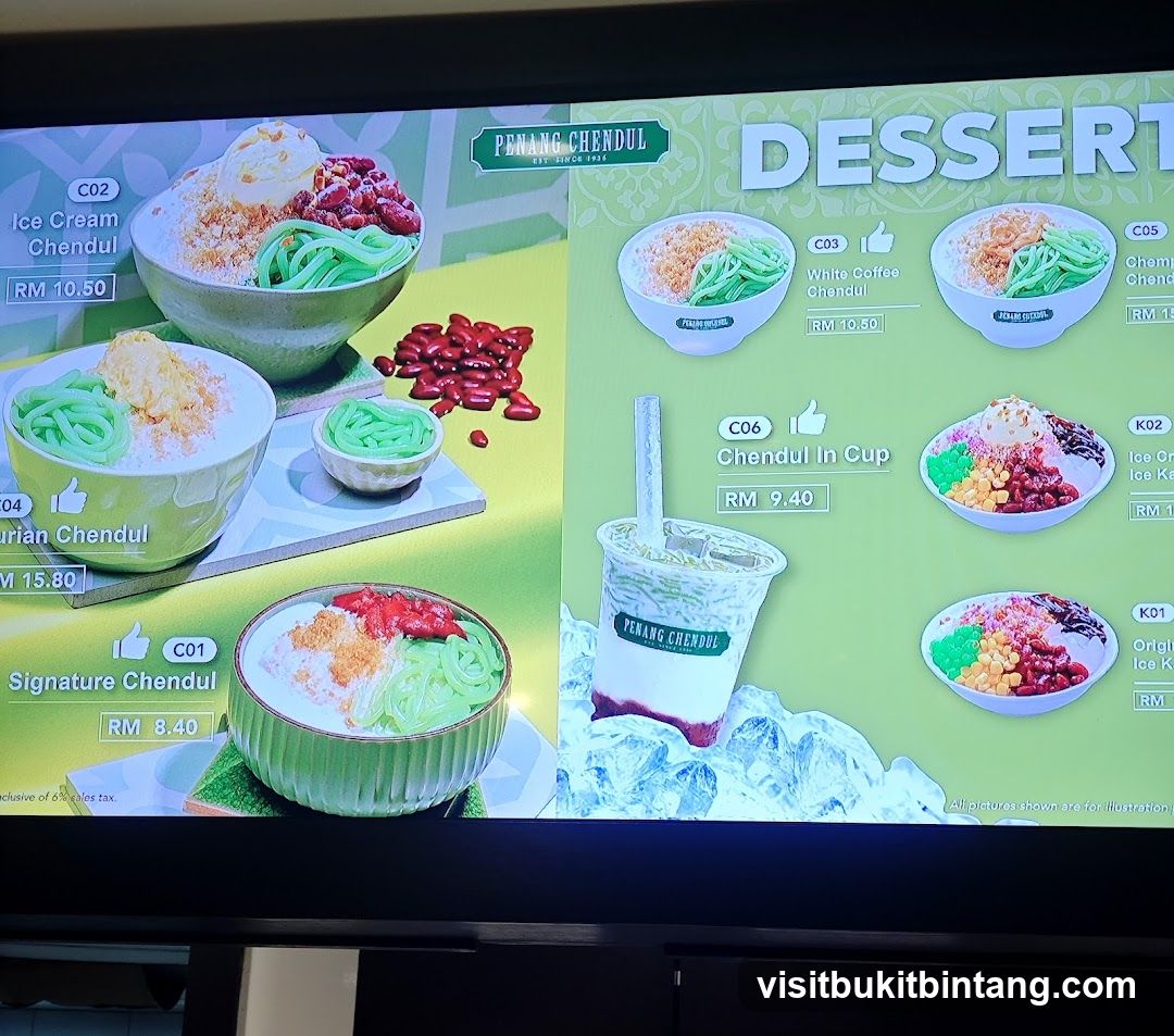 Dessert Menu