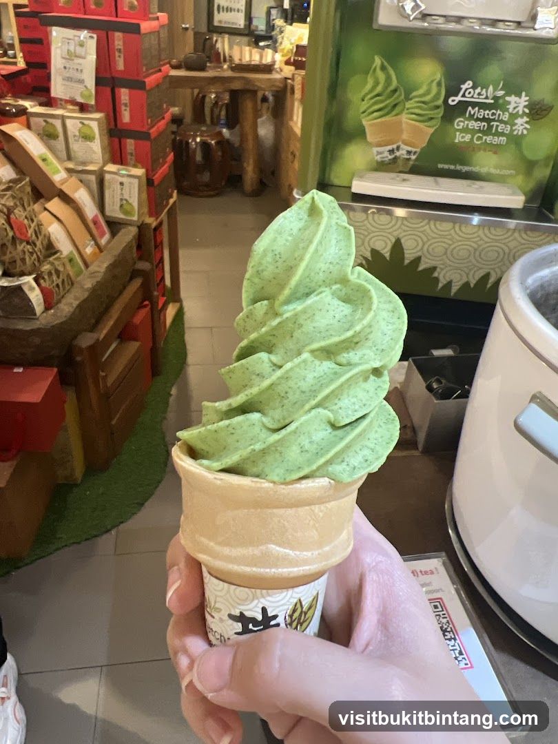 Matcha Ice Cream Cone