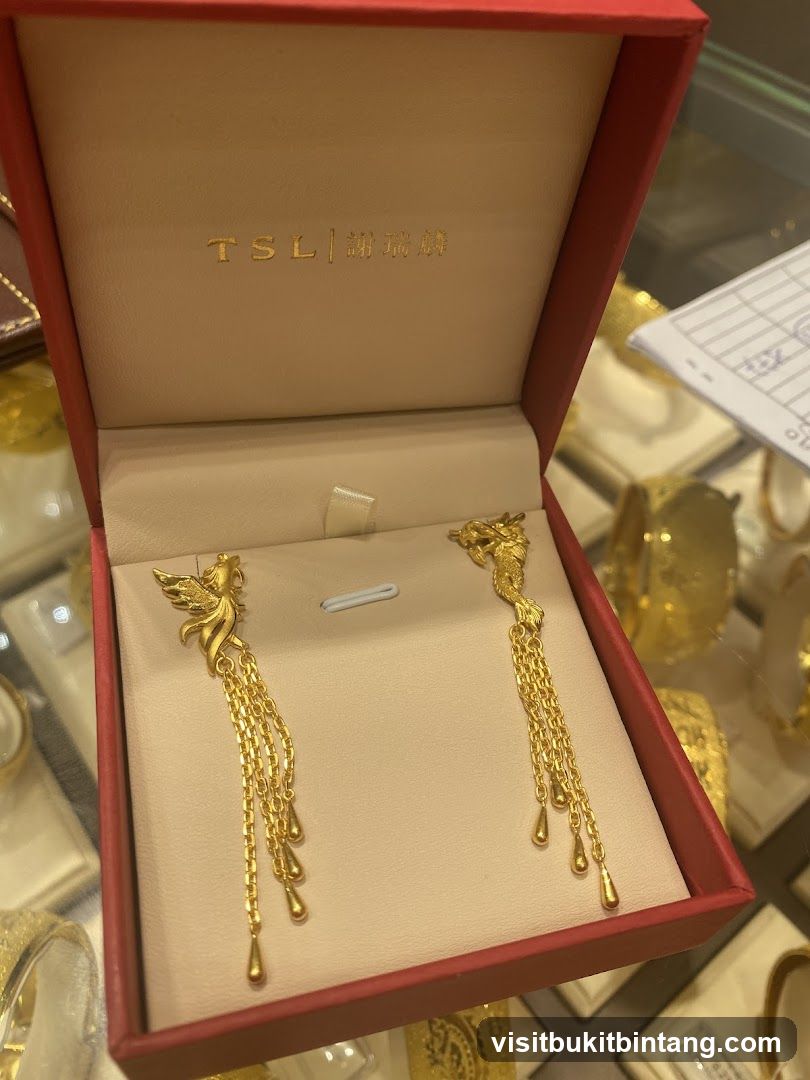 Gold Phoenix Earrings