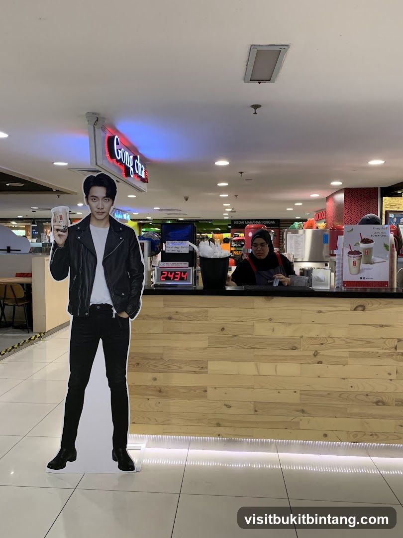 Gong Cha Store with Cardboard Cutout