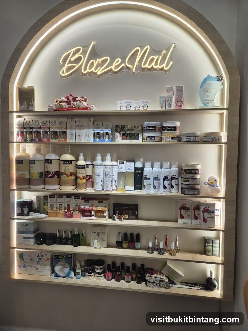 Nail Salon Product Display