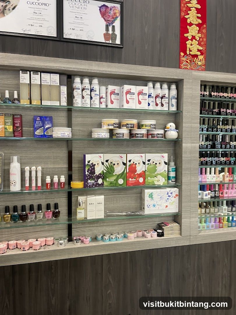 Nail Salon Display Shelves