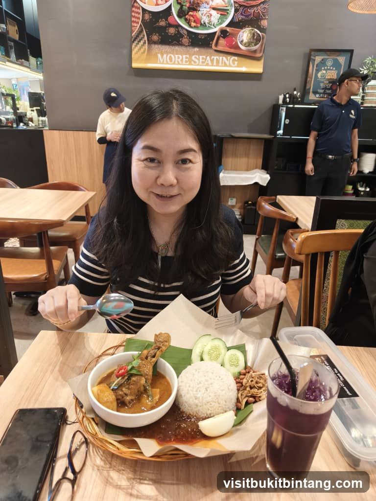 Woman with a meal