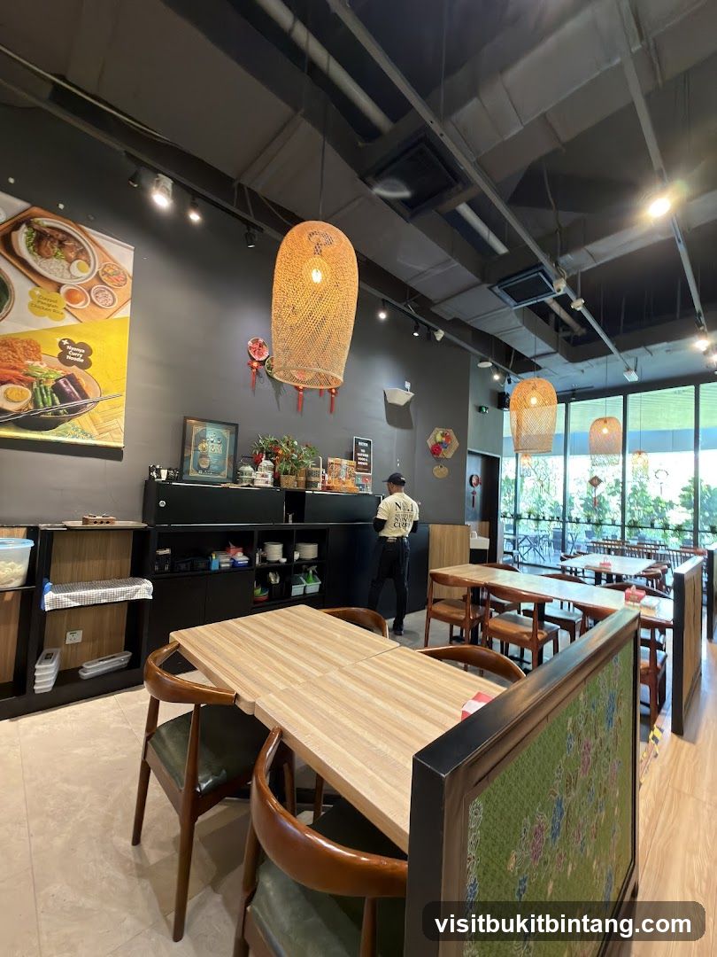 Restaurant Interior with Tables and Chairs