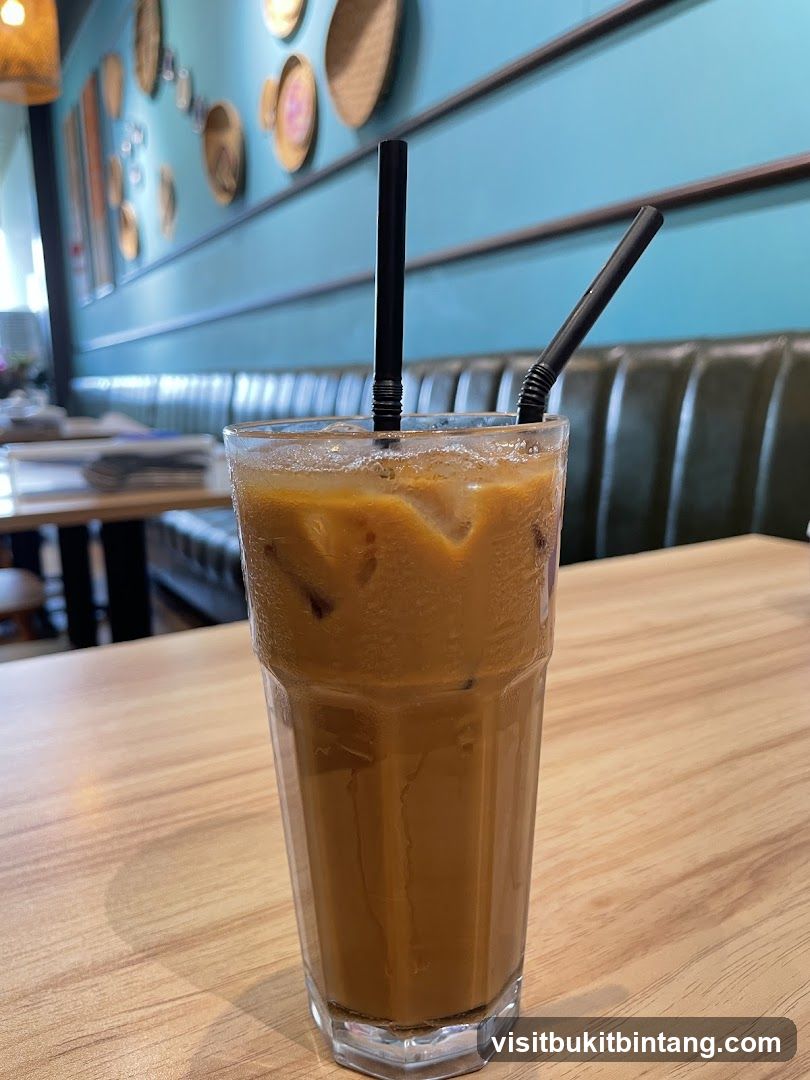 Iced Coffee with Straws