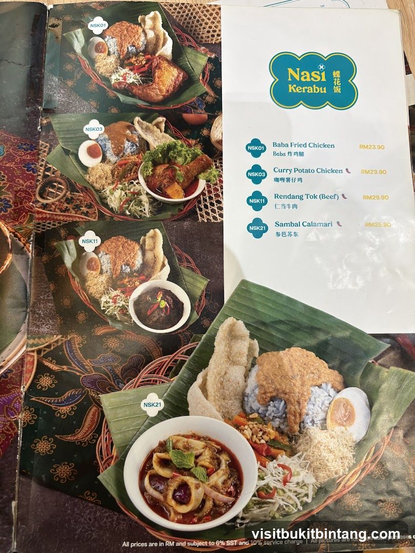 Nasi Kerabu Menu