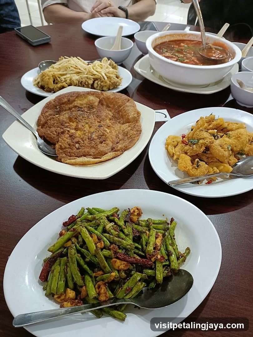 Dining Table with Various Dishes