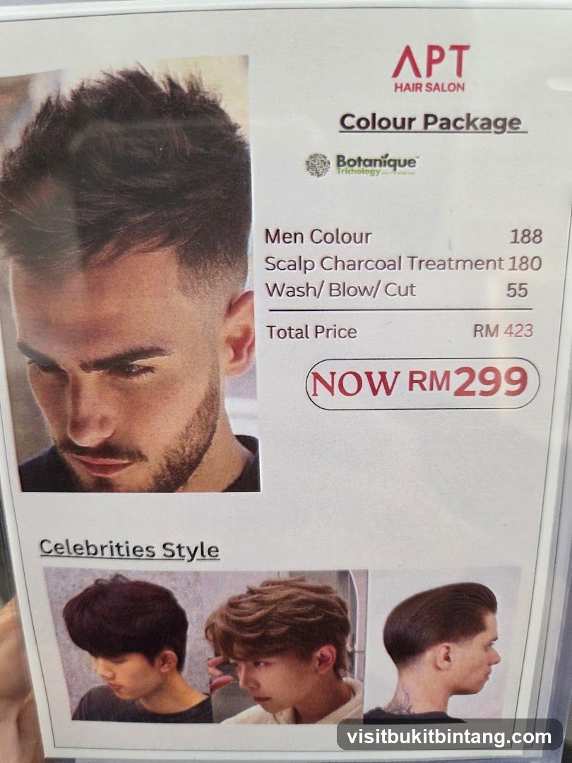 APT Hair Salon Colour Package