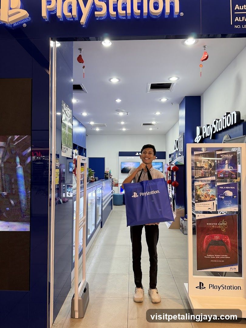 PlayStation Store Interior with Staff