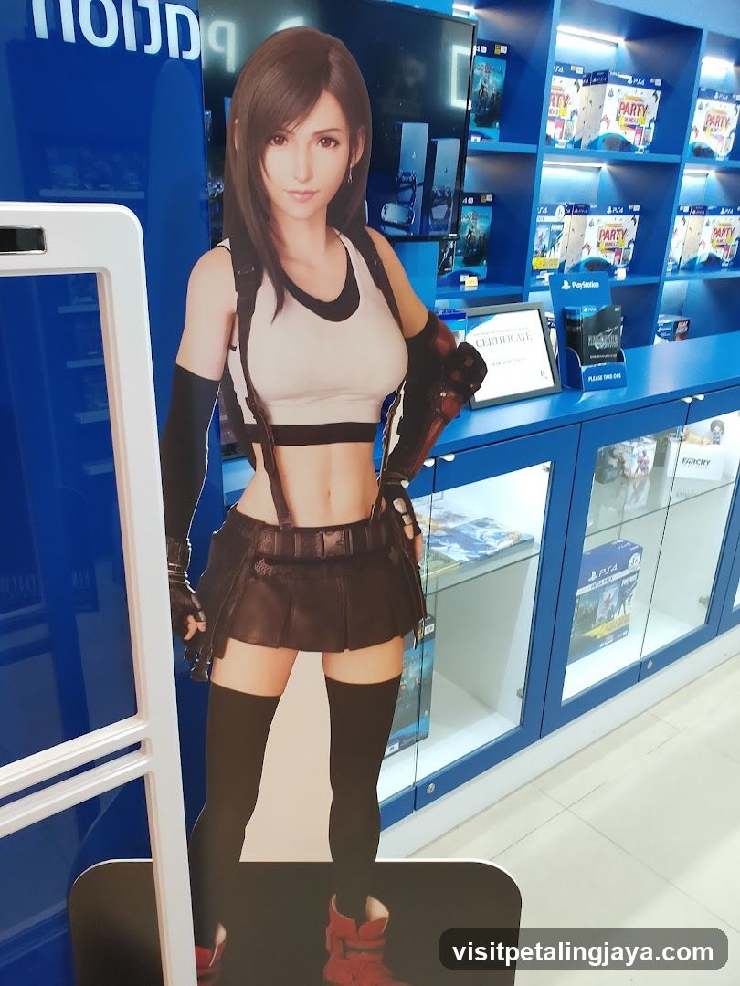 PlayStation Store Interior with Character Cutout