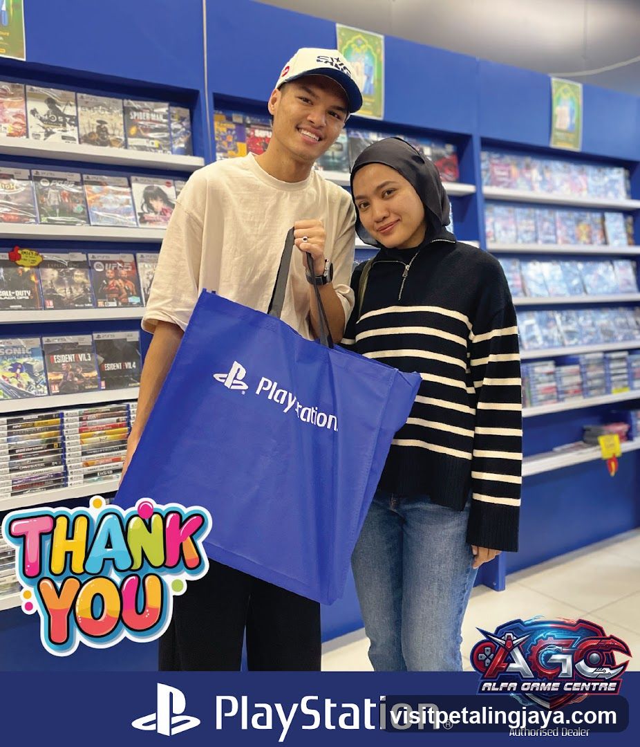 PlayStation Store Interior with Shopping Bag
