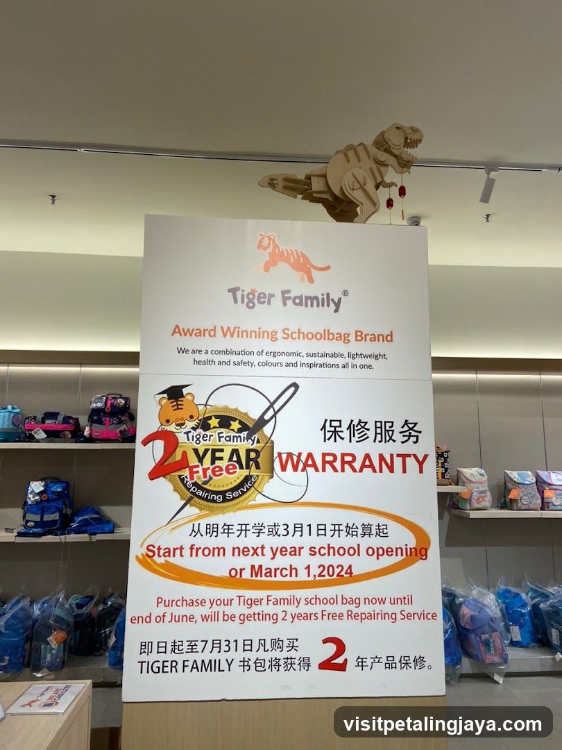 Tiger Family Schoolbag Store Interior