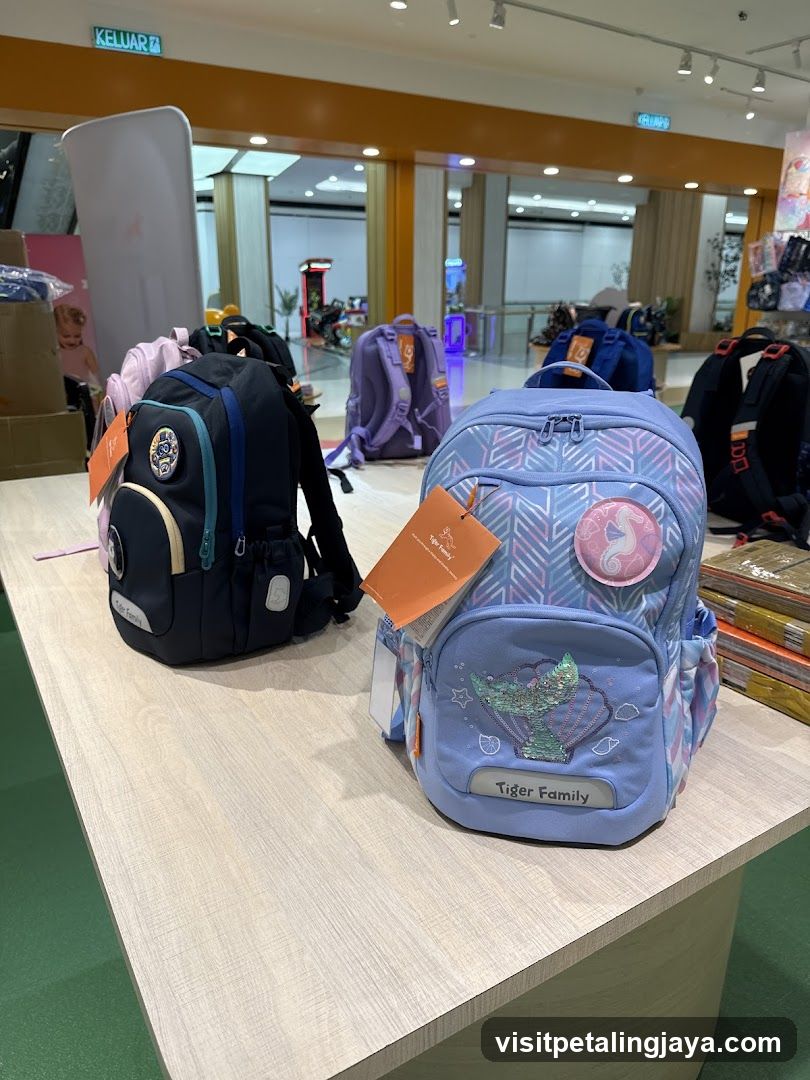 Backpack Display in Store