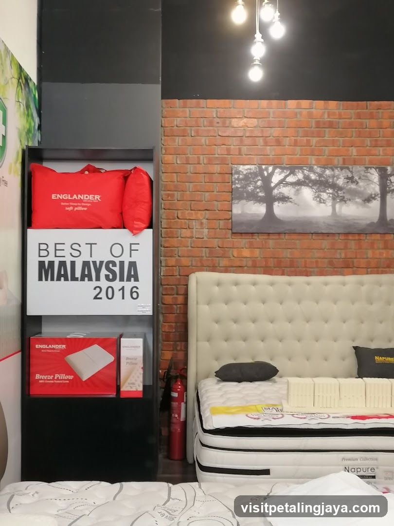 Bedroom Display with Englander Branding
