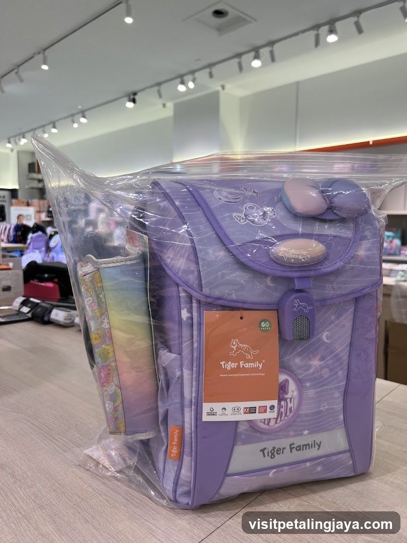 Tiger Family School Bag Display