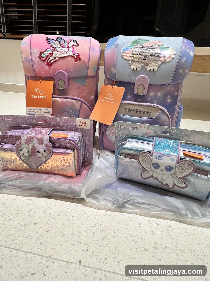Tiger Family School Supplies Display
